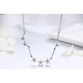 Dazzling CZ Stackable Star Pendant Necklaces Jewelry Gift